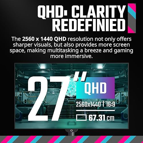 Vista 59 de Cooler Master Monitor curvo de 27 pulgadas sin marco 240Hz FHD 1920 x 1080 para computadora de escritorio, VA 8 bits con punto cuántico, 0.5 ms