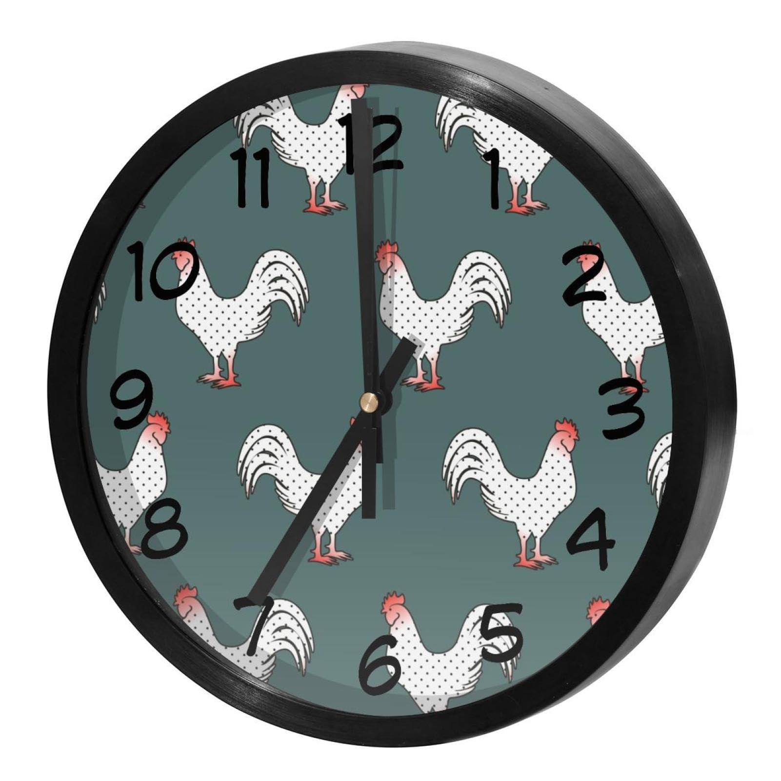 Horloge murale sans tic-tac fonctionnement à piles pour bureau et espace de travail