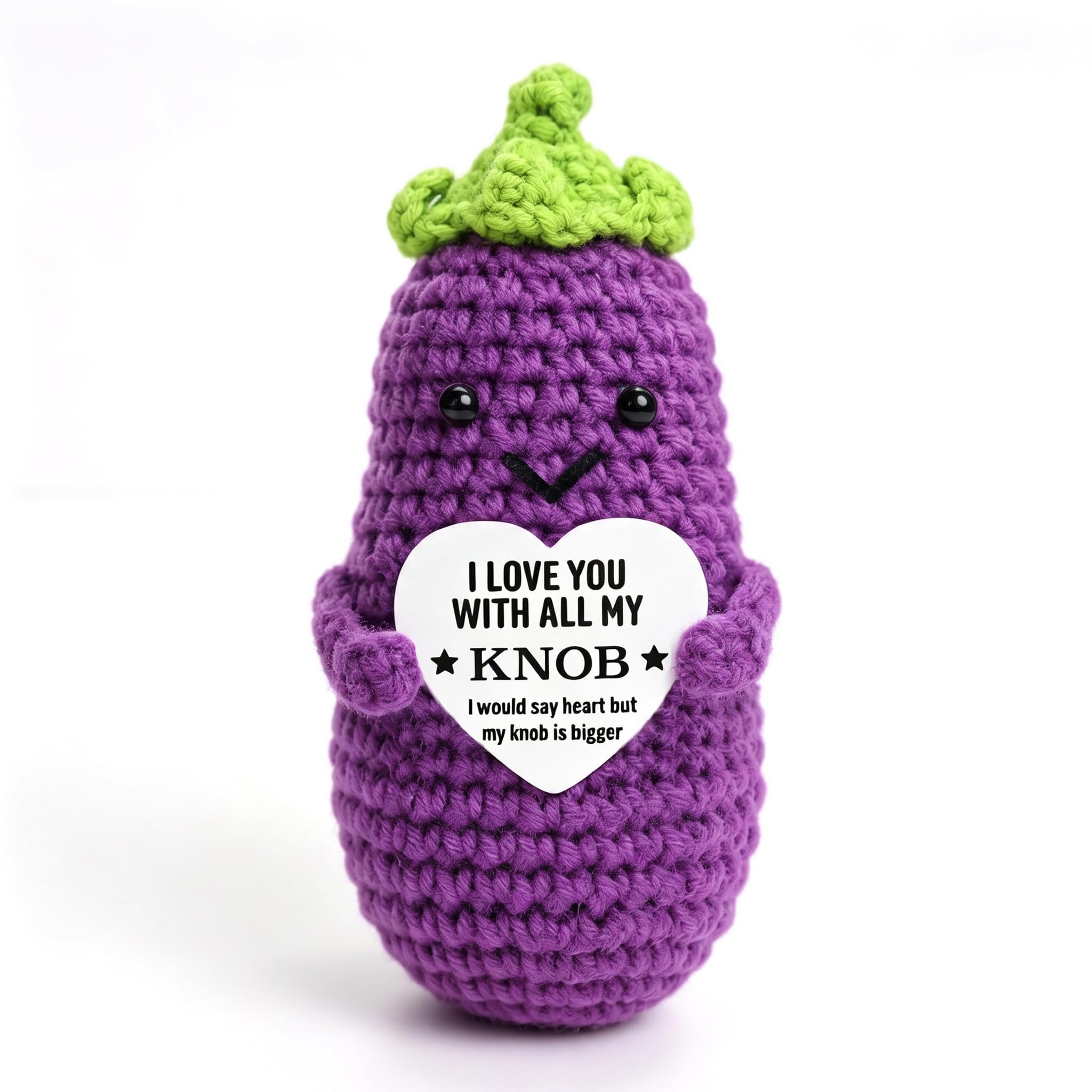 I Love You Gift for Her, Valentines Gifts for Girlfriend, Handmade Eggplant