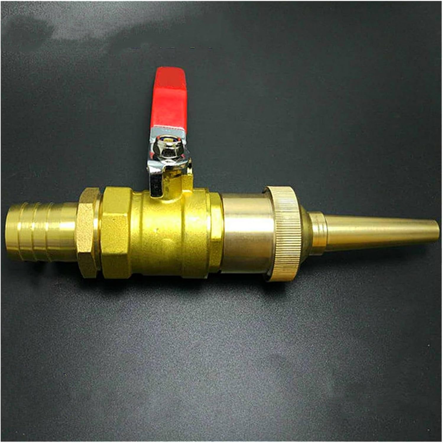 High Pressure Brass Ball Valve Switch for Hose Reel Water Gun Connector - DN15 1/2" Adjustable Flow for Garden, Car Wash, and Sprinkler Use(19mm)