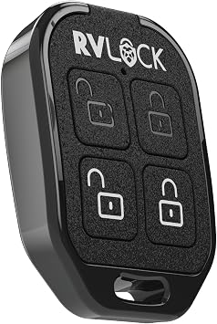 RV Remote 4-Button Key Fob for RVLock Keyless Handles, Wireless Fob Transmitter