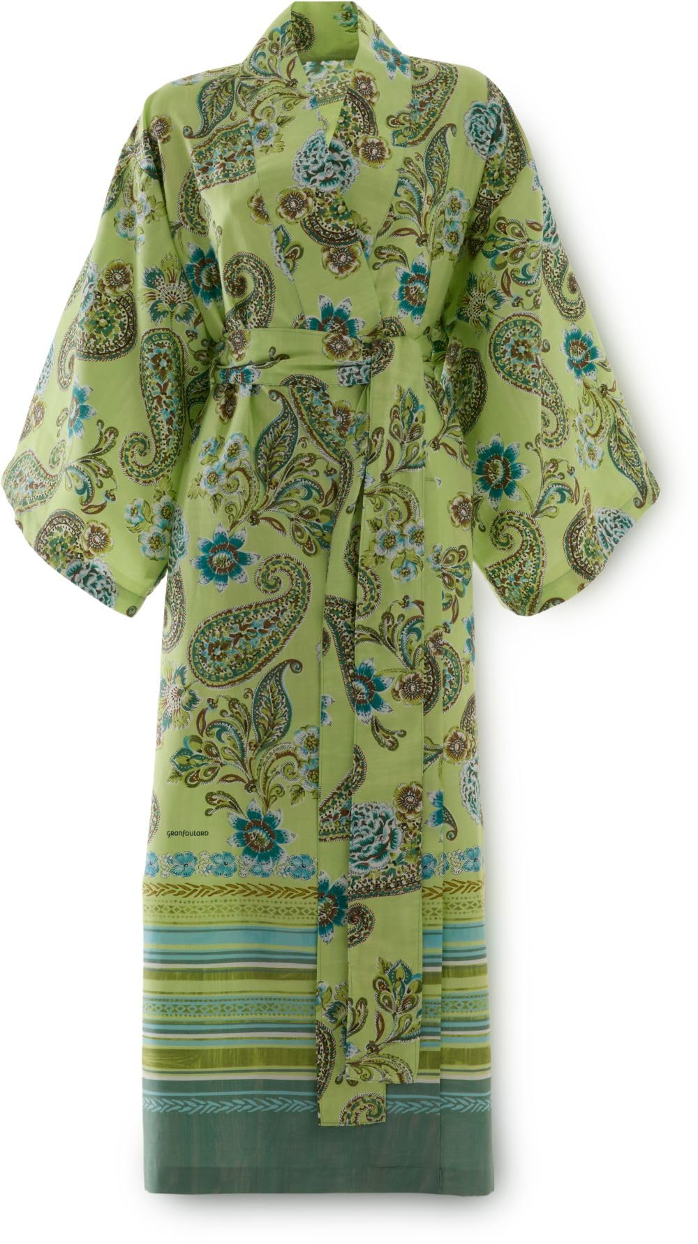 Bassetti Kimono Rapallo (DE/NL/SE/PL, Alphanumerisch, S, M, Regular, Regular, Limettengrün V1)