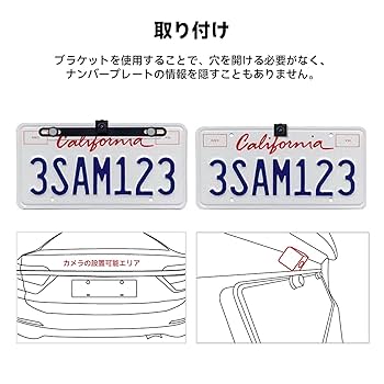 Amazon.co.jp: ATOTOZONE AC-HD02LR 720P バックカメラ、ライブ