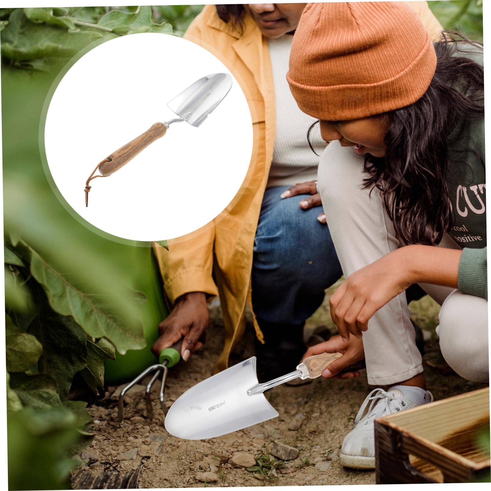 Toddmomy 2piezas Espátula De Jardinería De Inoxidable Ligera y Portátil para Plantar y Trasplantar El Jardín