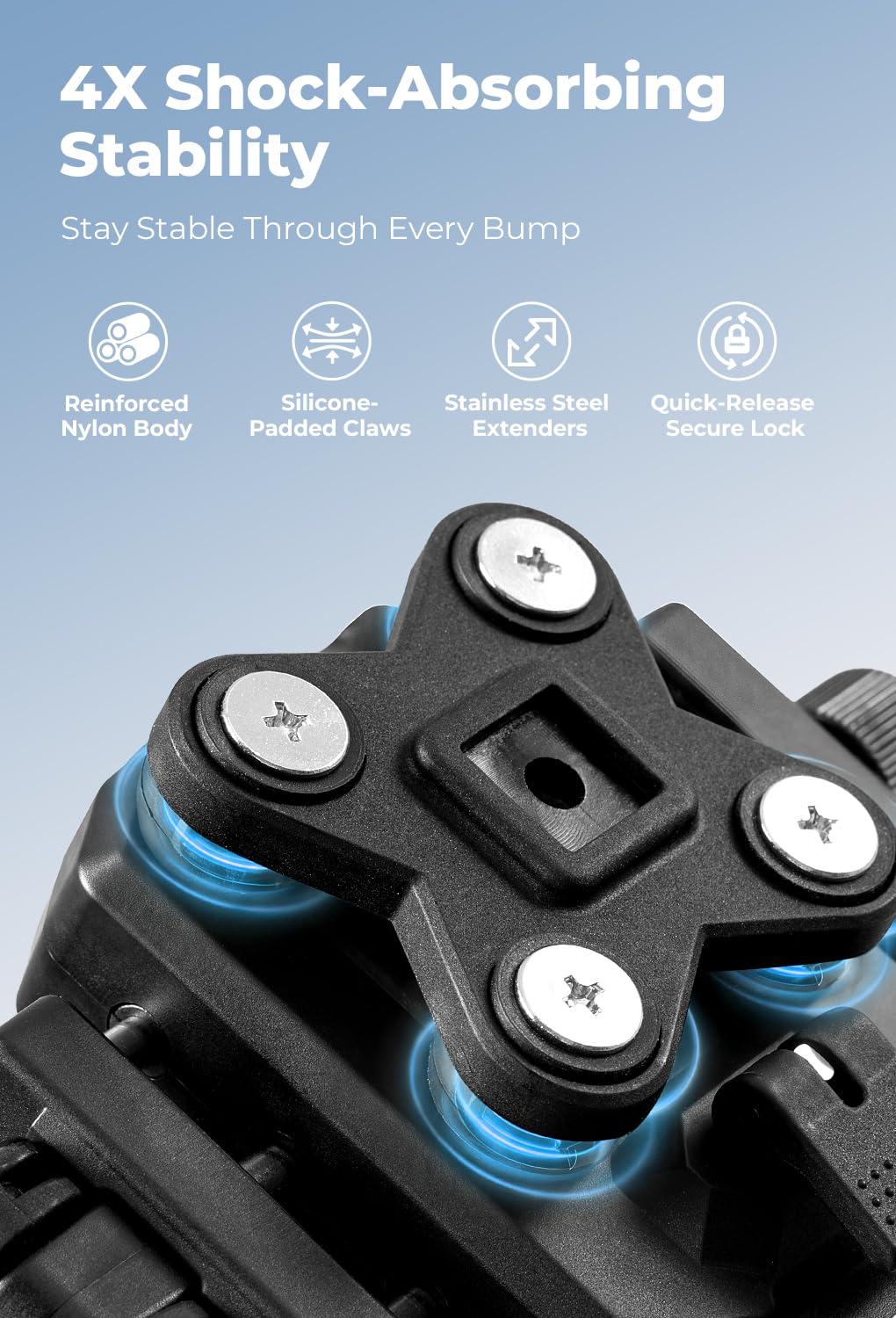 ROCKBROS Support de téléphone pour vélo, support de téléphone moto