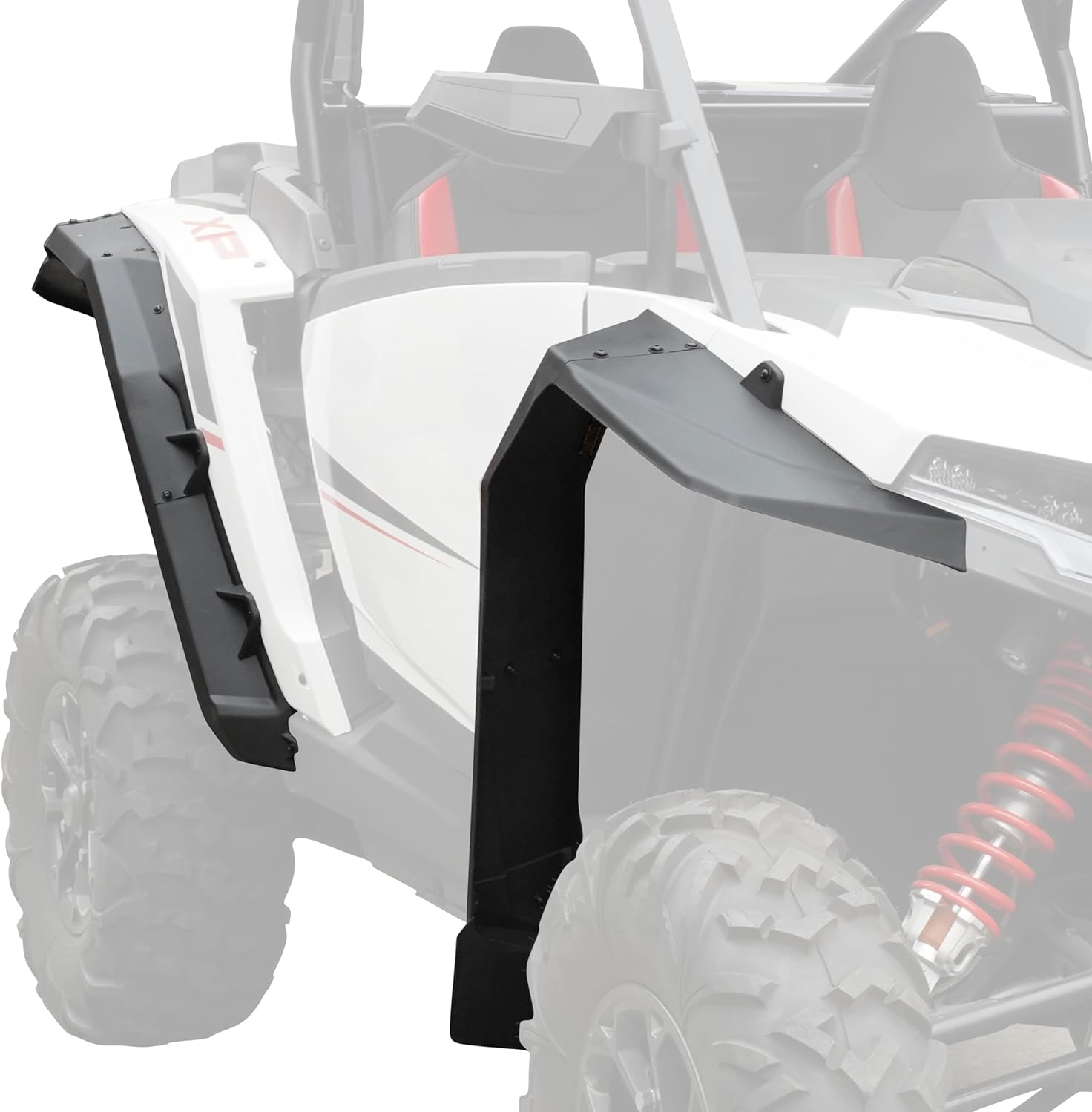 SAUTVS Fender Flares for Polaris RZR XP 1000/ XP4 1000 2024 2025 Accessories, Front & Rear Full Coverage Fender Flares Mud Flaps Mud Guards, Replace #2889133