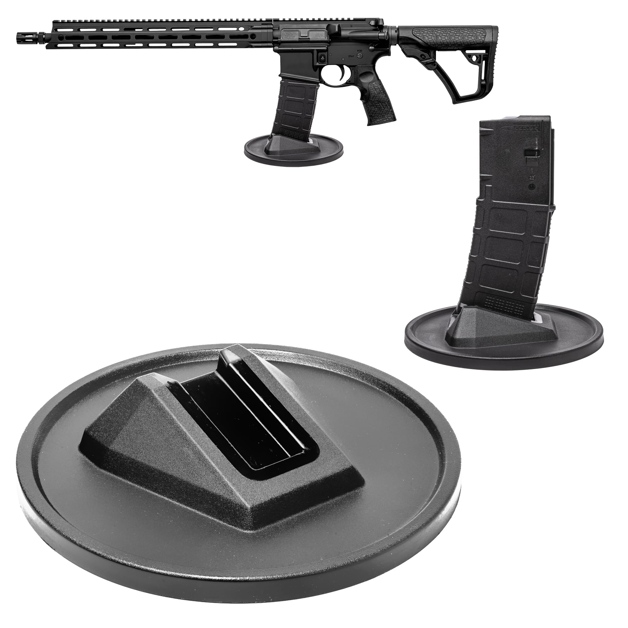 Gun Stand, Pistol Stand, Rifle Stand, Magazine Stand, Handgun Stand, Gun Safe Organizer, Mag Holder – Durable, Stable & Made in The USA
