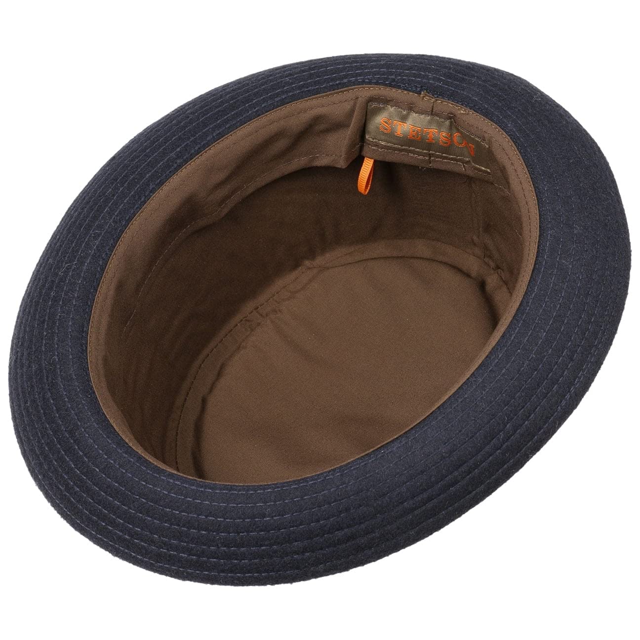 Stetson Wool Pork Pie Sombrero Hombre Mujer Sombrero de Fieltro Made in Italy Lana Virgen Forro de algodón Fedora Otoño Invierno