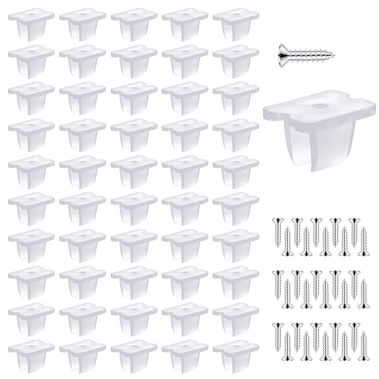 Snapklik.com : Waterproof LED Strip Mounting Clips Holder Mounting ...