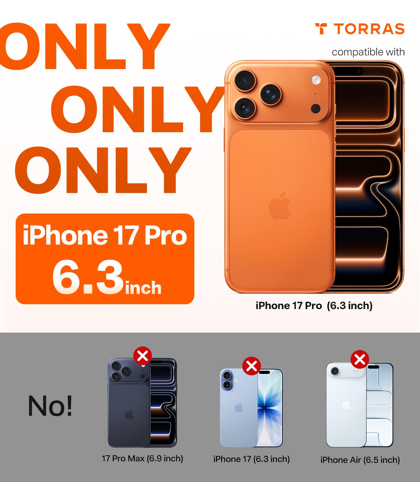 Amazon.com: TORRAS Ostand Q3 Air for iPhone 17 Pro Case 6.3'' with