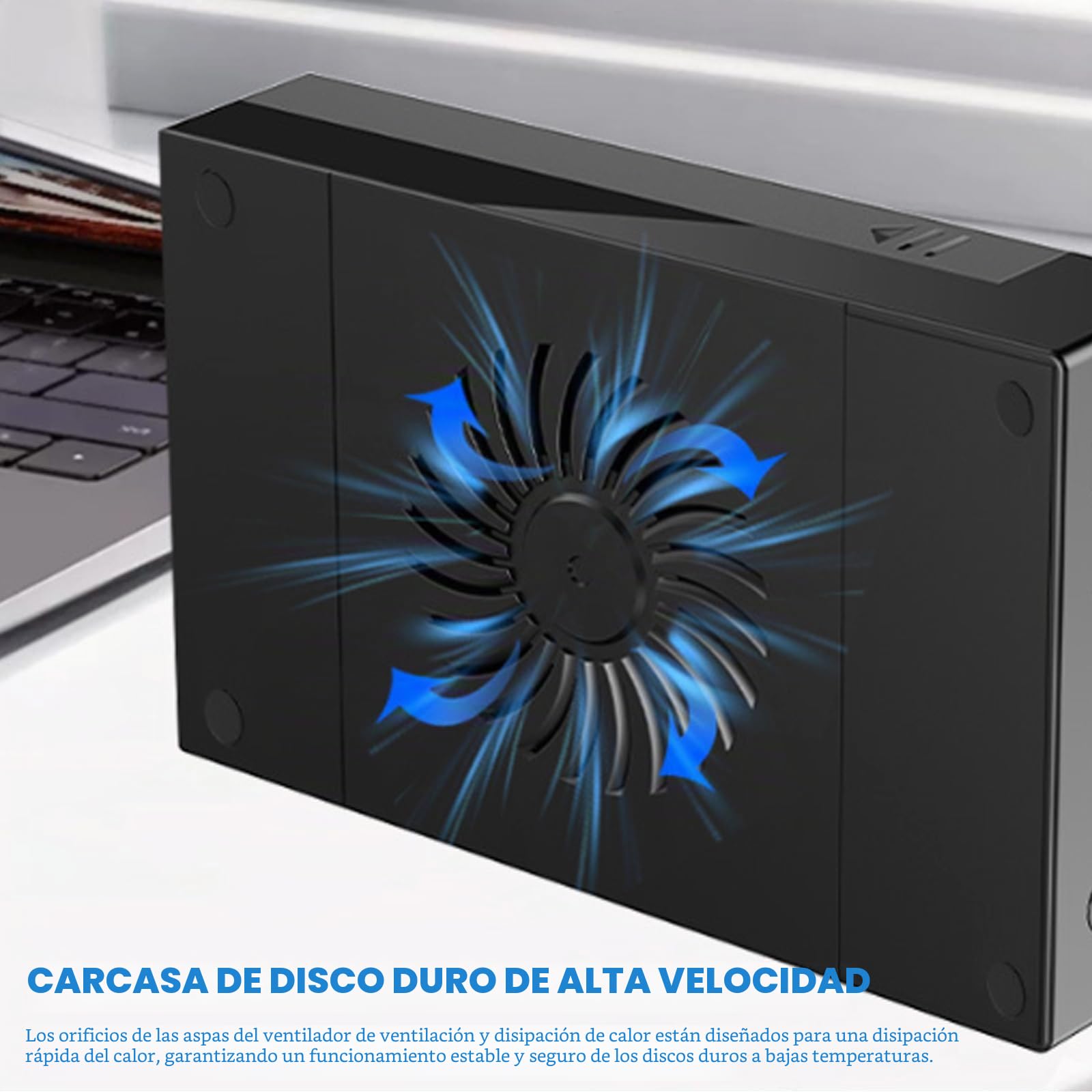 Estación de acoplamiento para disco duro de 3,5", USB 3.0 SATA 5Gb/s para discos duros/SSD de 2,5" y 3,5", adaptador de corriente 12V/2A Incluido, compatible con UASP