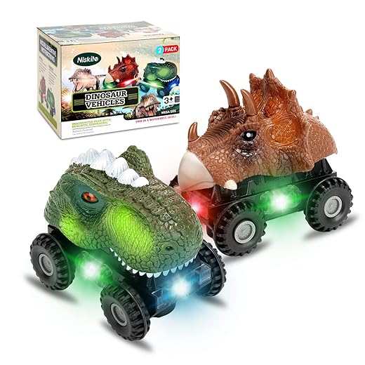 Niskite Dinosaur Toys for 2 Year Old Boy: Toddler Boy Toys for 3 Year Old Boys,Dinosaur Toys for Kids 3-5,Kids Toys for 2 3 4 Year Old Boy Birthday Gift,Dino Car Toys for Little Boy Toys