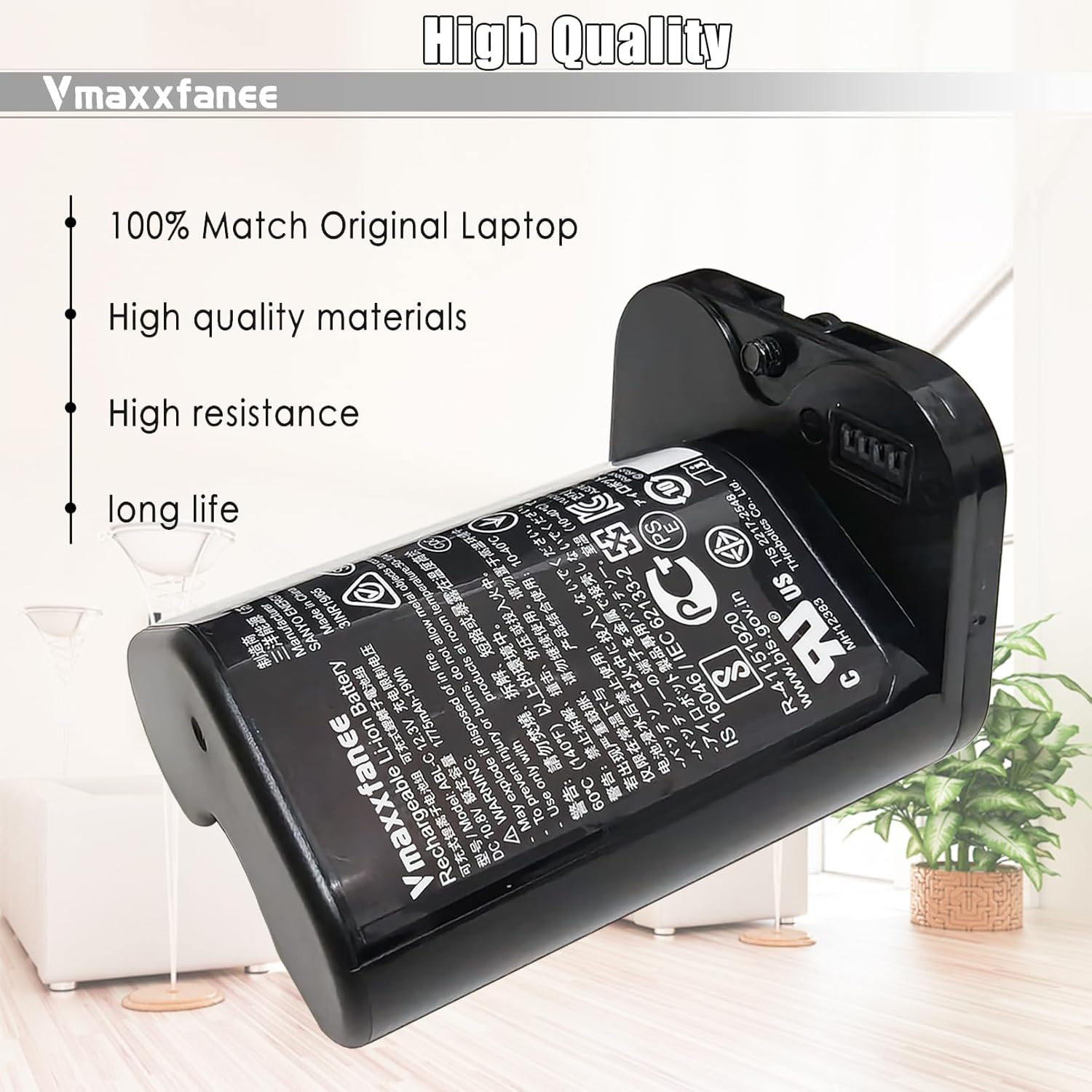for Roomb Replacement Lithium Ion Battery ABL-C Compatible with braava Jet M6 Series M611020 M612680 M612880 M614480 3INR19/65 10.8V 1775mAh 19Wh