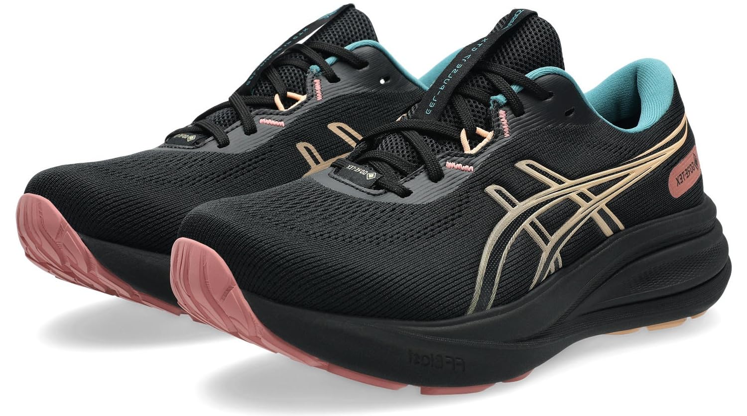 ASICS Womens Gel-Pulse 17 GTX Sneaker, Black Apricot Crush, 3.5 UK