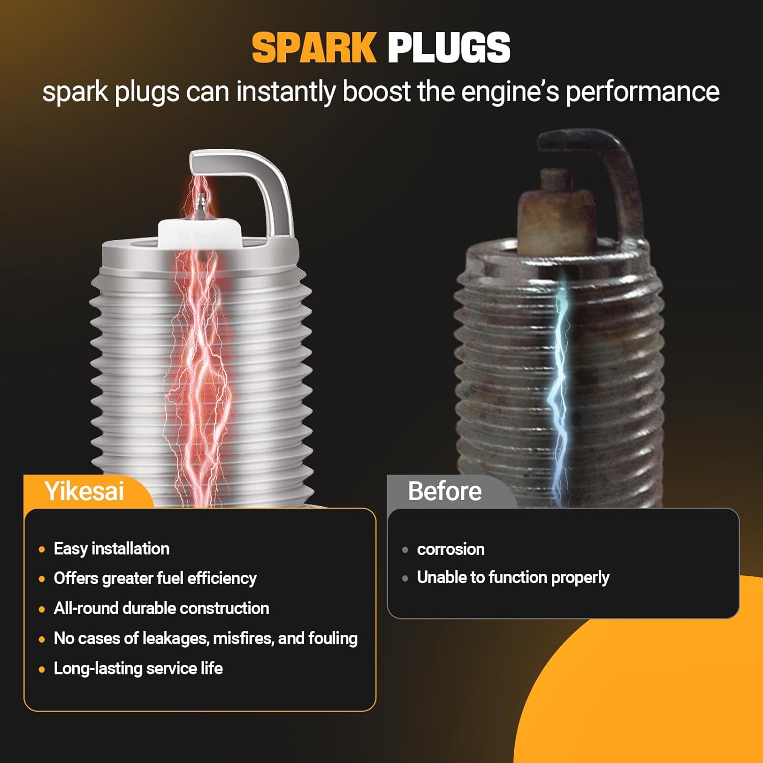 Ignition Coil Female Connector Plug Harness Pigtail (4Pcs),Fits For - View #10