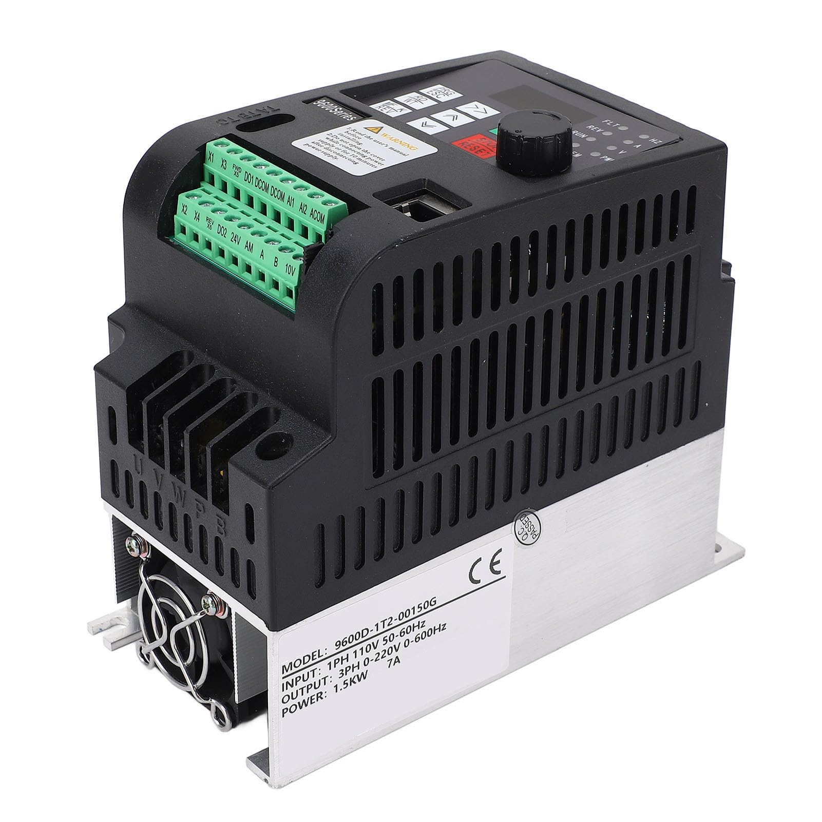 Fafeicy Przetwornica Częstotliwości 1,5 KW 7 A, Wejście Jednofazowe 110 V,