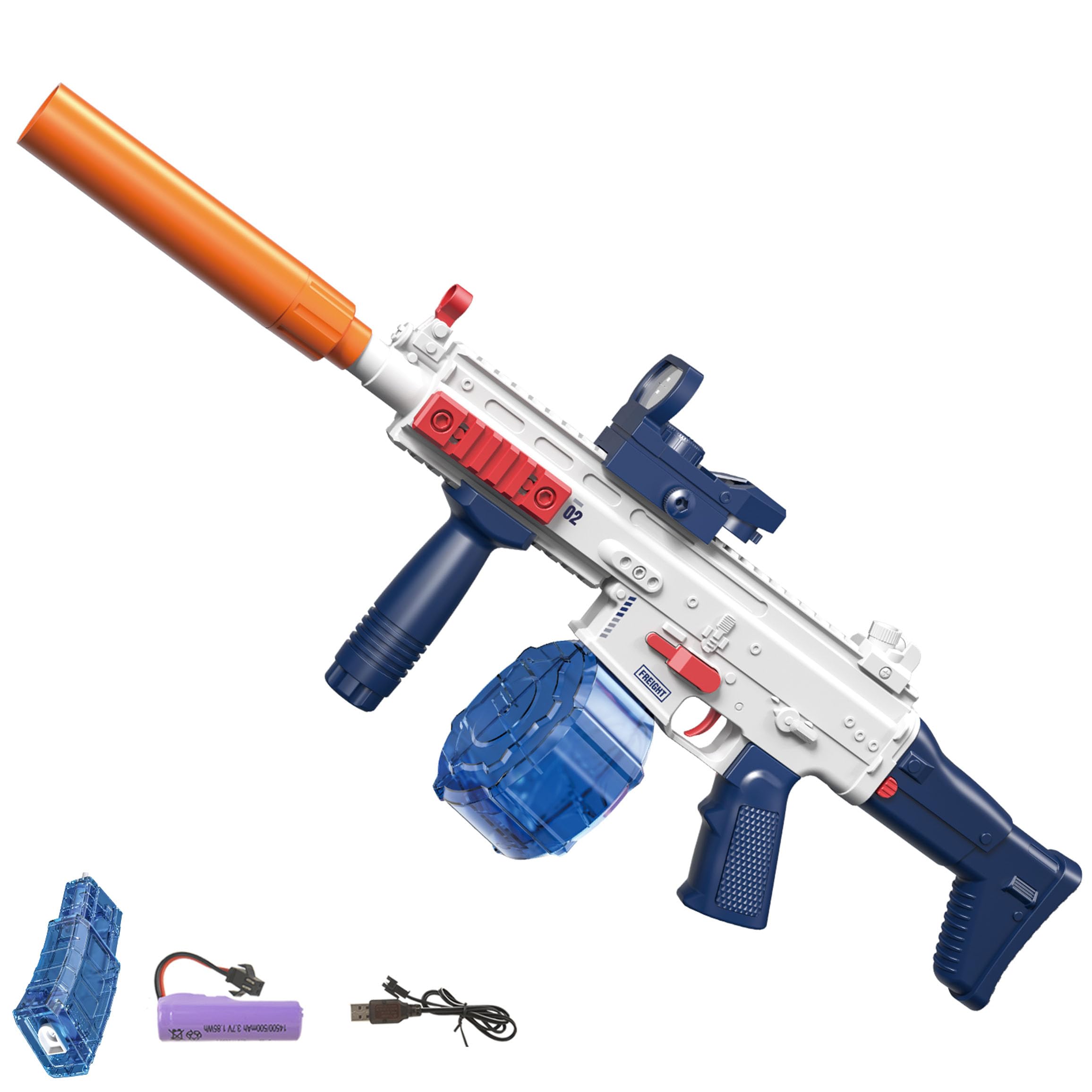 Electric Water Gun, Water Guns for Adults, Magazine Large Capacity Automatic Water Gun, Up to 25 FT Long Range, for Pool, Beach, Outdoor Activities
