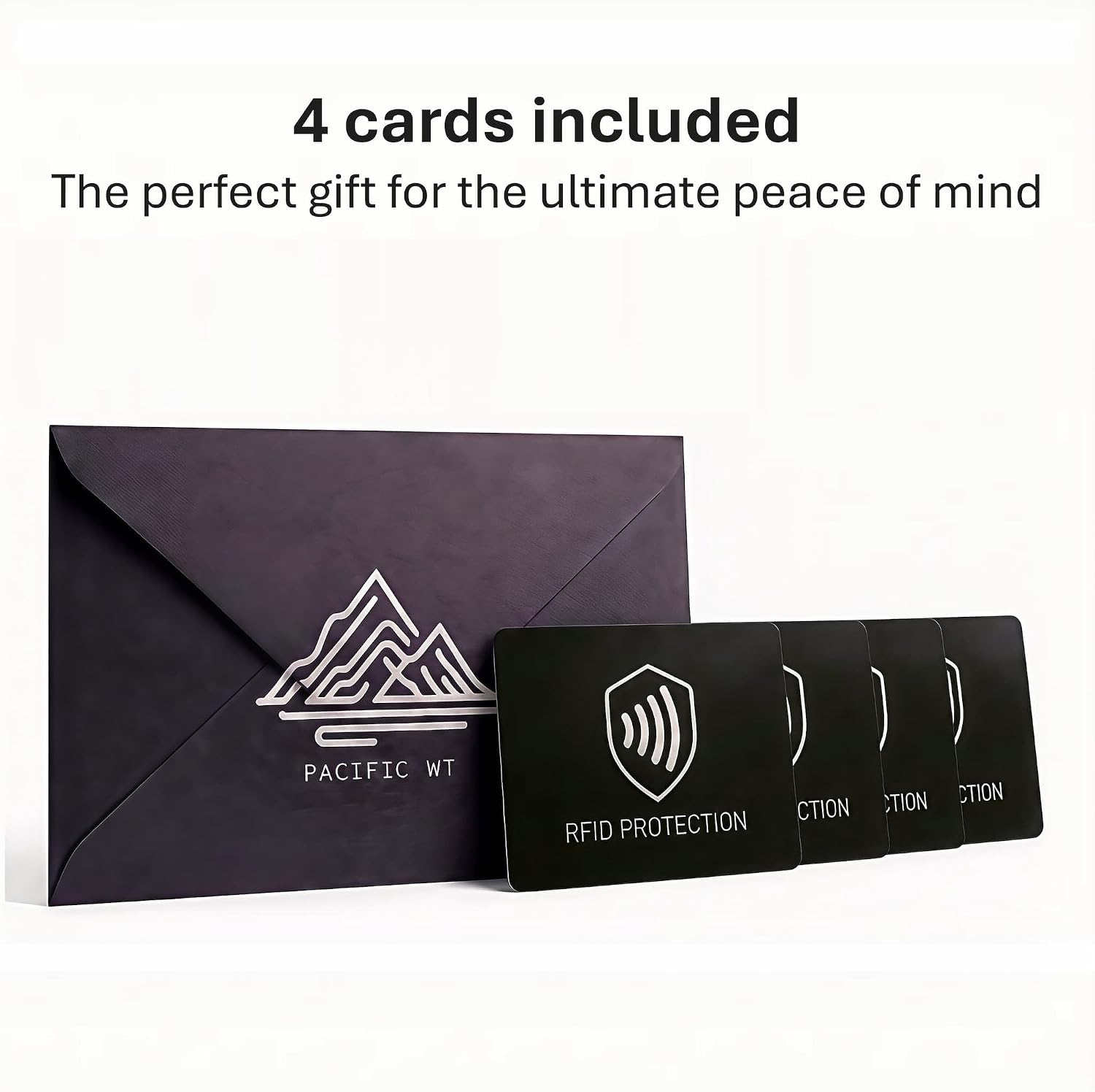 RFID Blocking Card 4 Pack, NFC Credit Card Protector for Wallet