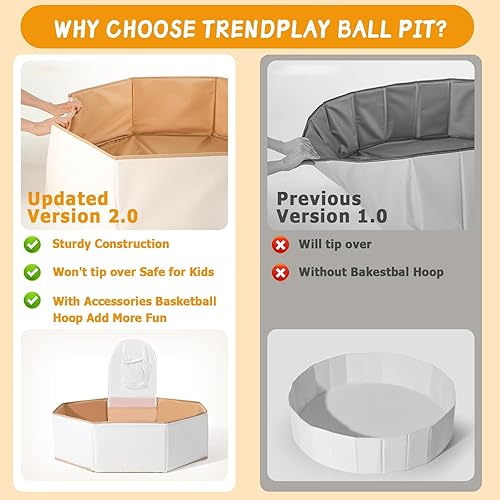 Miniatura 4 de Pelotas plegables para niños y mascotas, versátil piscina para niños y gatos, perfecto para niñas y niños, para interiores y exteriores, fácil de