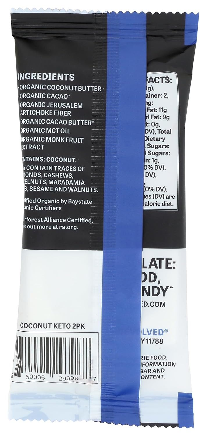 EVOLVED Organic Coconut Butter Keto Cups 2 Count, 1.4 OZ