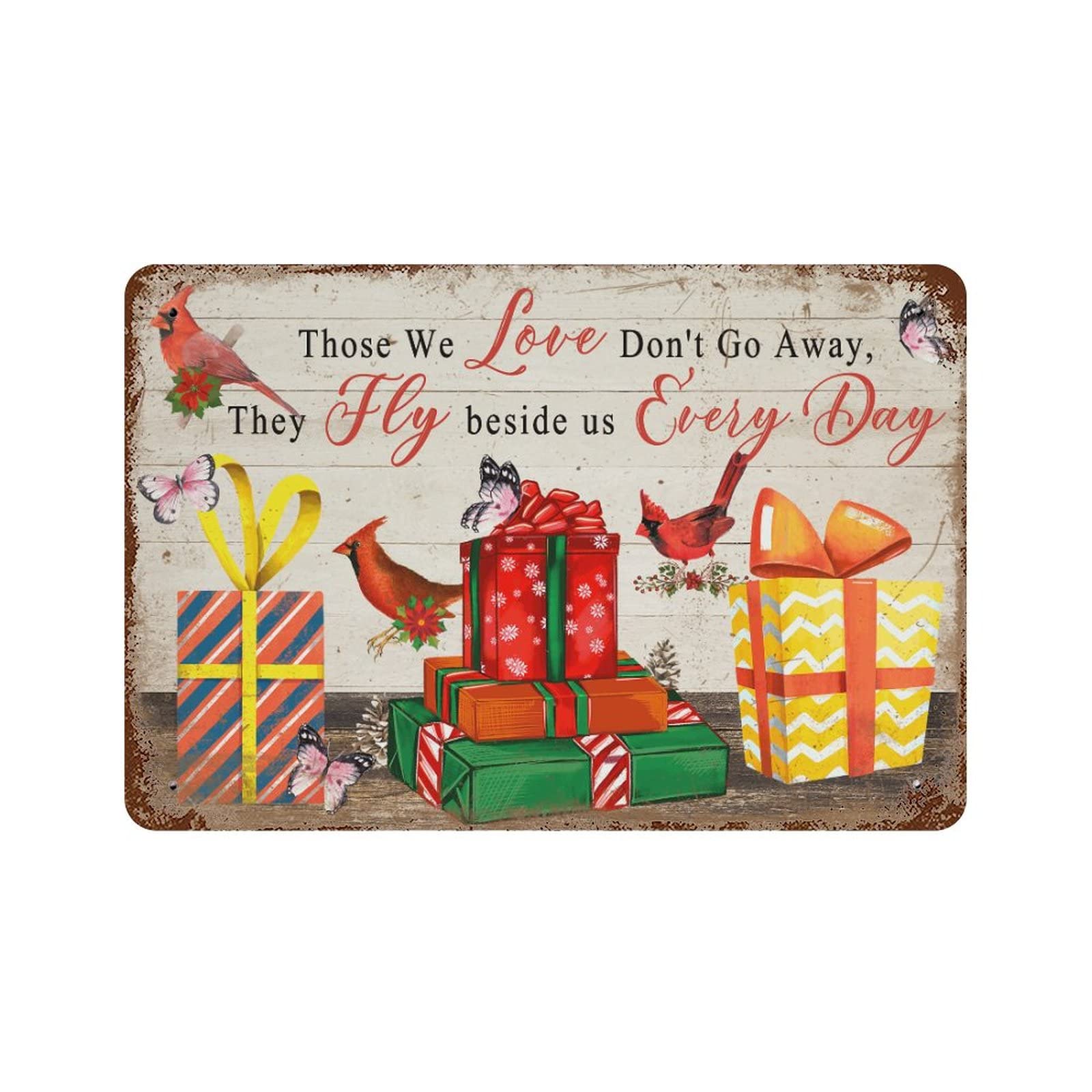Plaque en métal vintage pour cadeau de Noël idéal pour homme et jardin