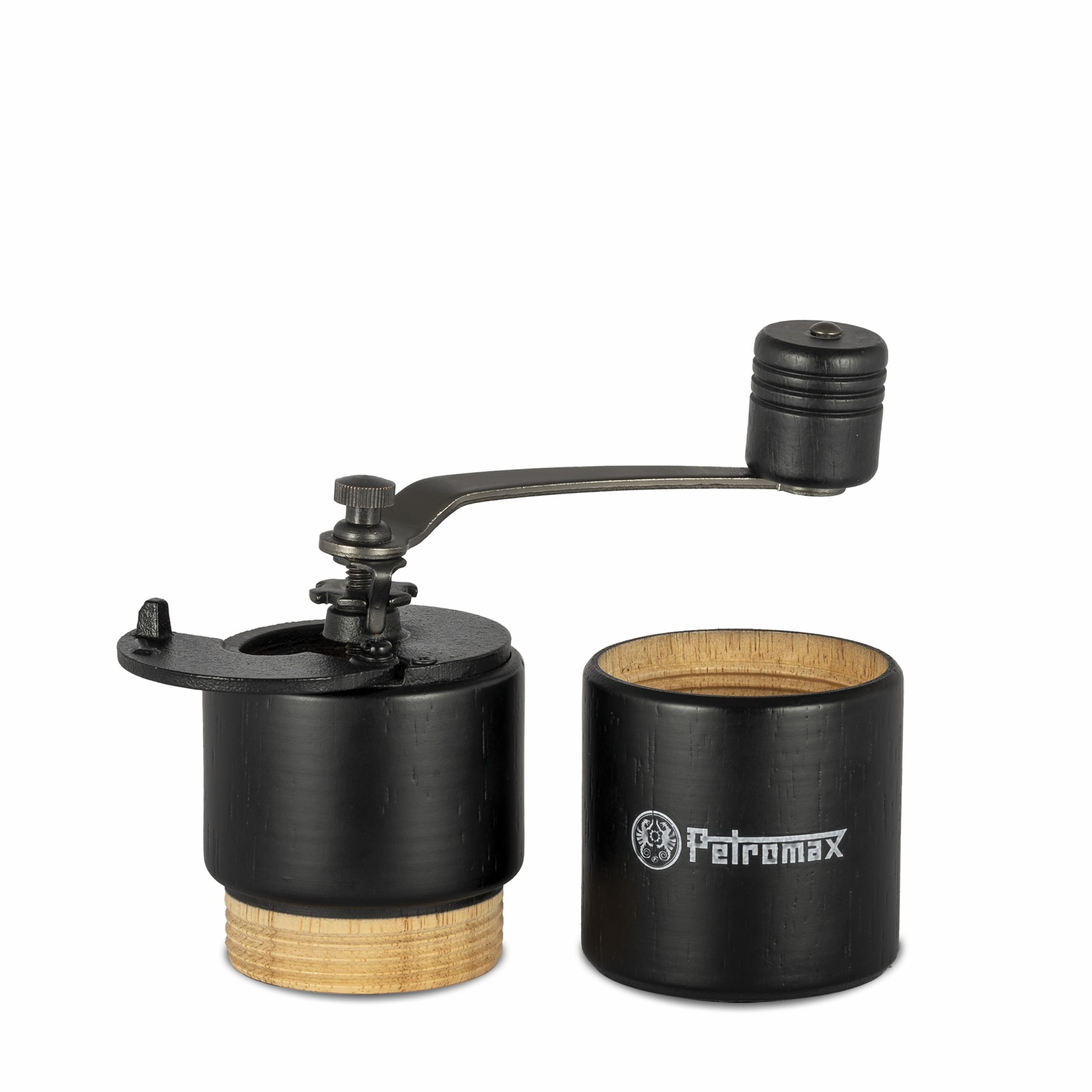Petromax Handkaffeemühle Mahlwerk aus Gusseisen Mahlgrad einstellbar in 5 Stufen