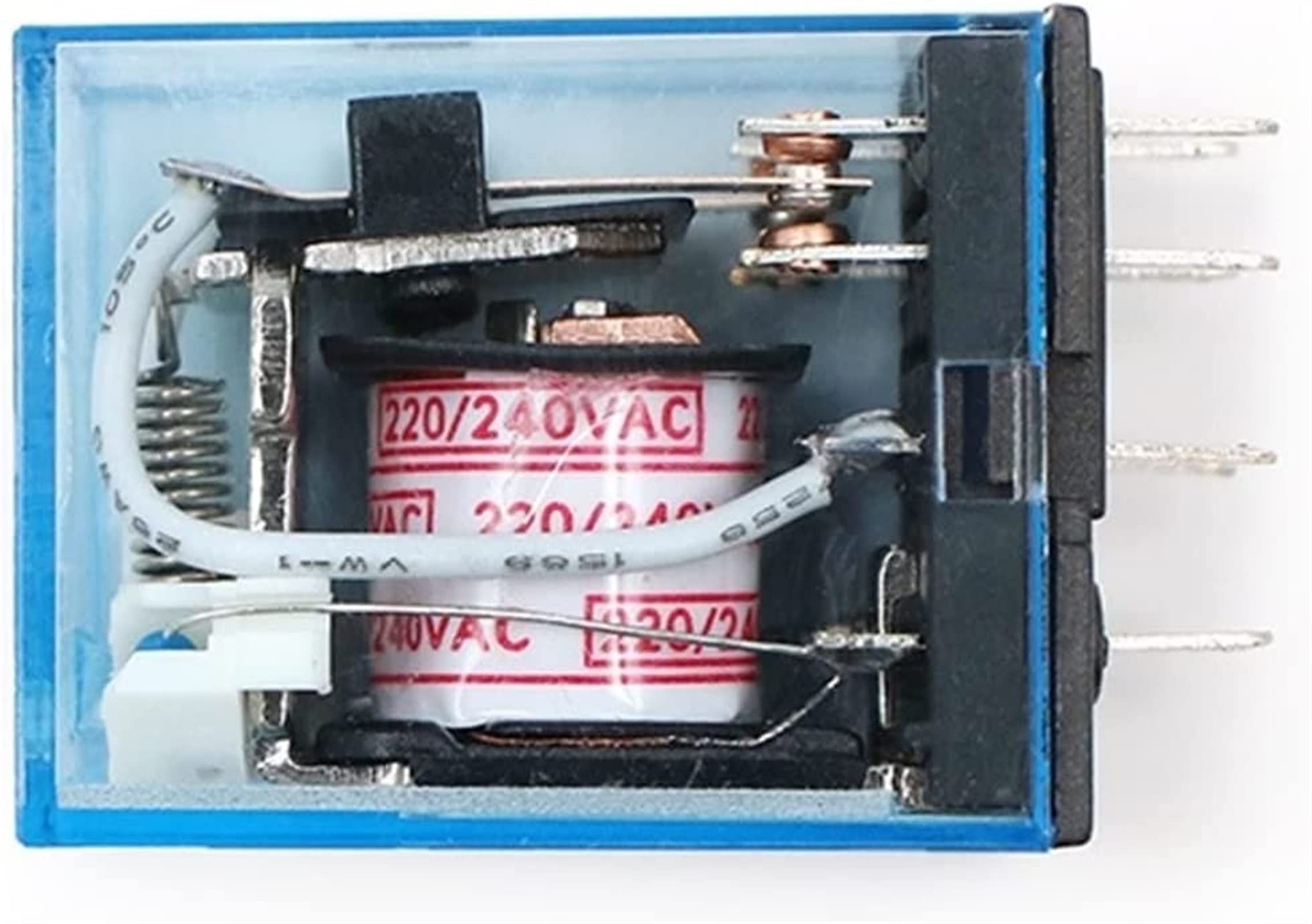Relé MY2P HH52P MY2NJ Bobina de relé General DPDT Micro Mini Interruptor electromagnético con LED AC 110V 220V DC12V 24V(AC 110V)