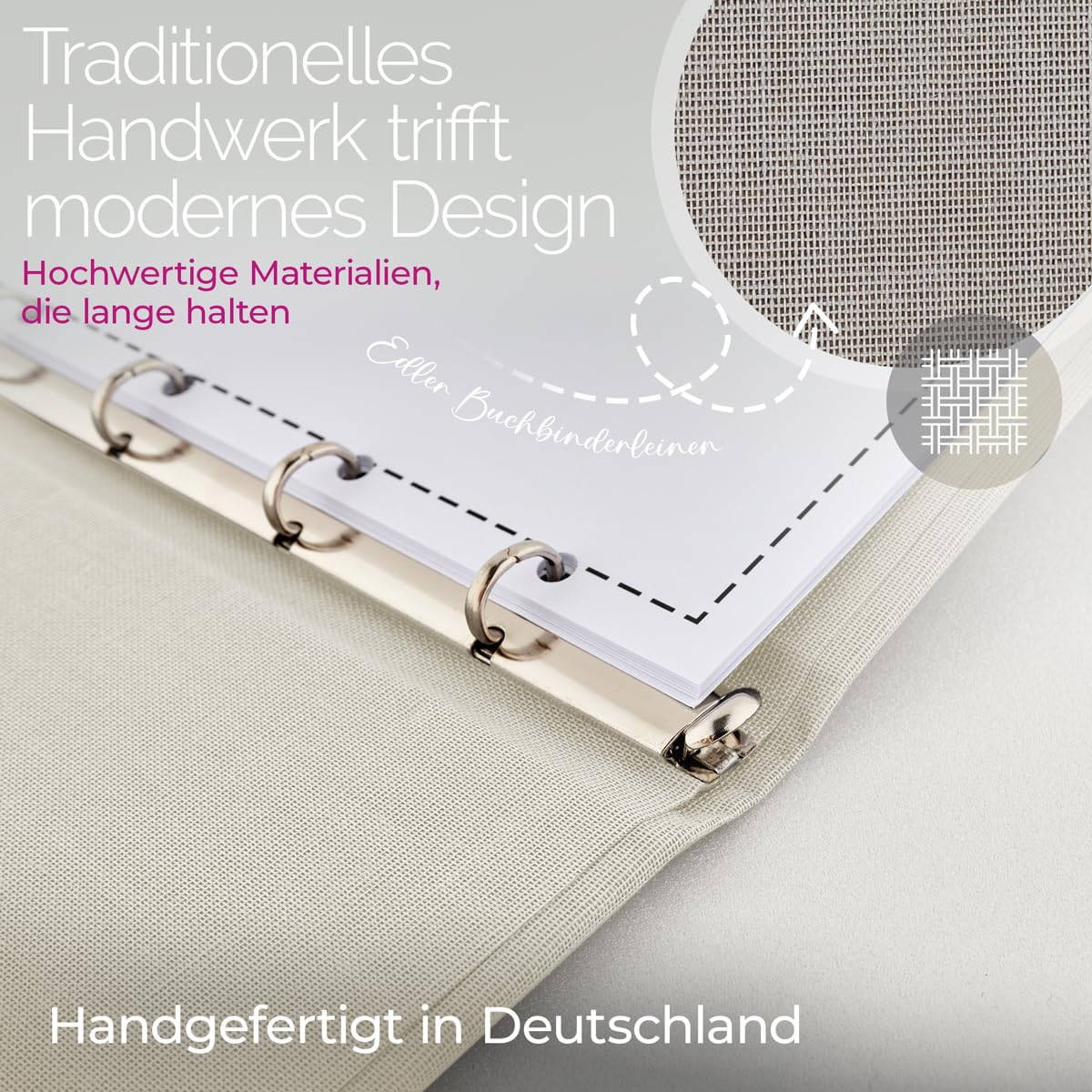 Hochzeitideal Stammbuch der Familie 'Helena' Nr. 305 inkl. Personalisierung (Elfenbein, A4 4-Fach Ringmechanik)