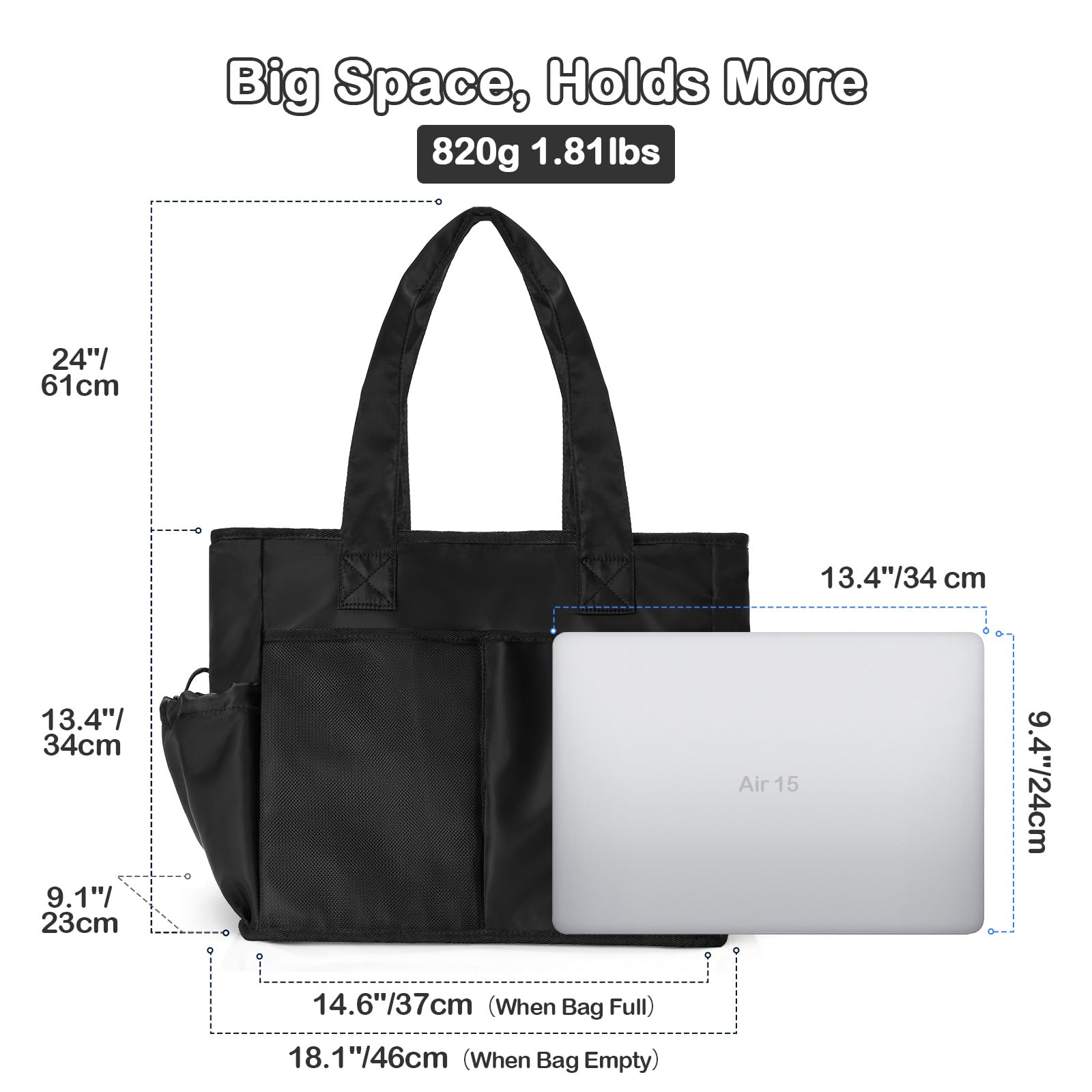 Odoland Borsa Termica Grande da 26L, Borsa da Spiaggia Termica Donna, Borsa Tote con Strato Isolante Termico, Borsa Termica da Spiaggia per Famiglie per Picnic, Spiaggia, Viaggi, Shopping