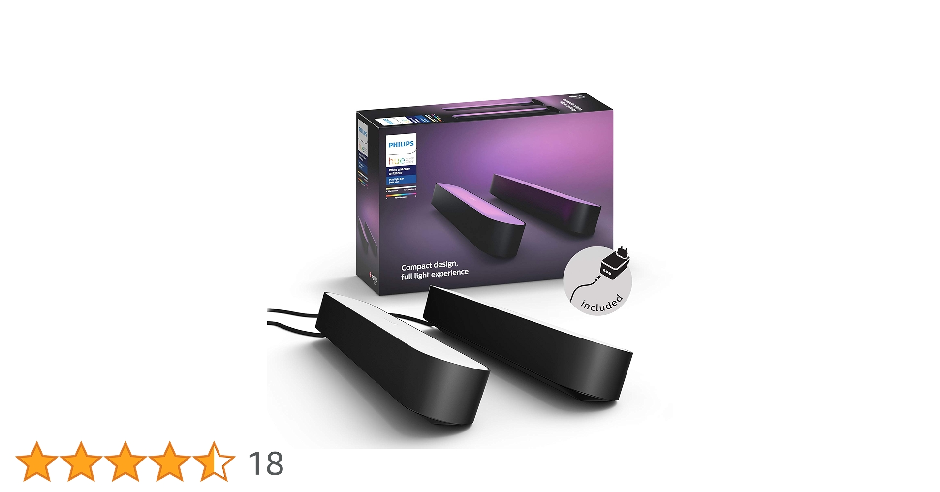 Philips hue play light barのみ Philips Hue Play White and color ambiance Podłużna lampa