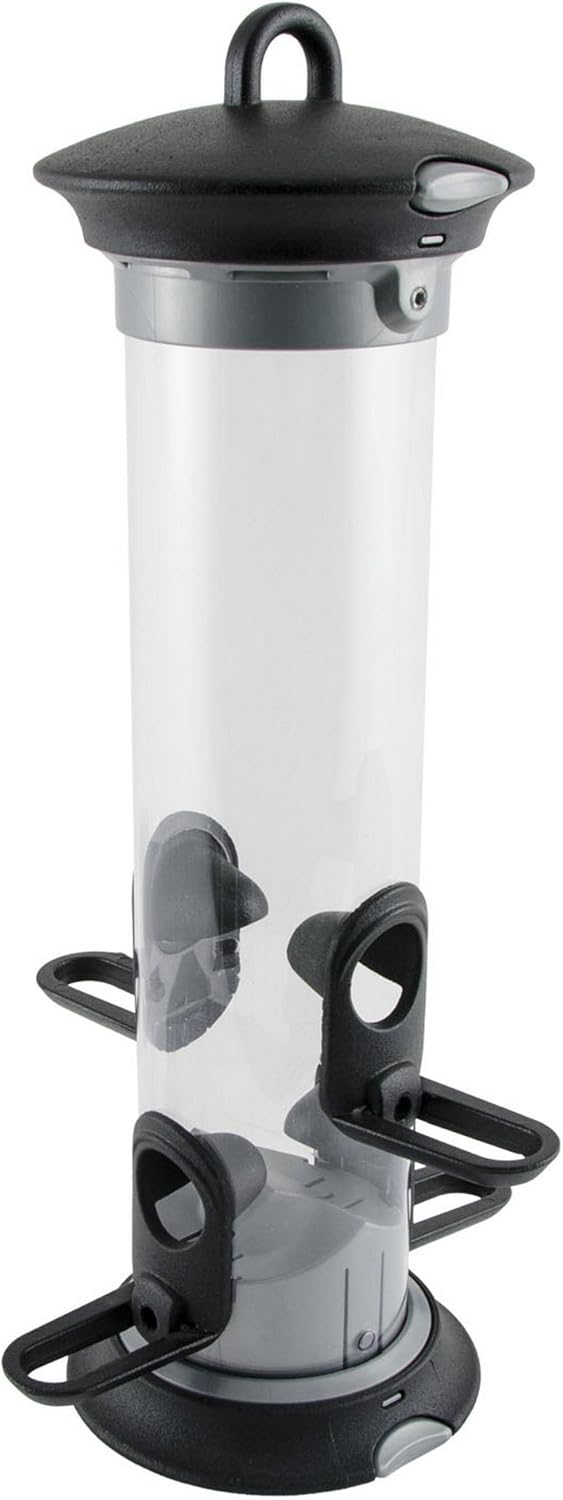 C J Apollo Ventilated Seed Feeder (2 Ports) (Gray)