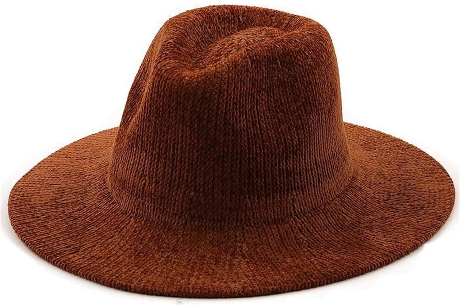 Men Women Elegant Wide Brim Simple Fedora Hat Winter Autumn Jazz Church Sombrero Felt Cap