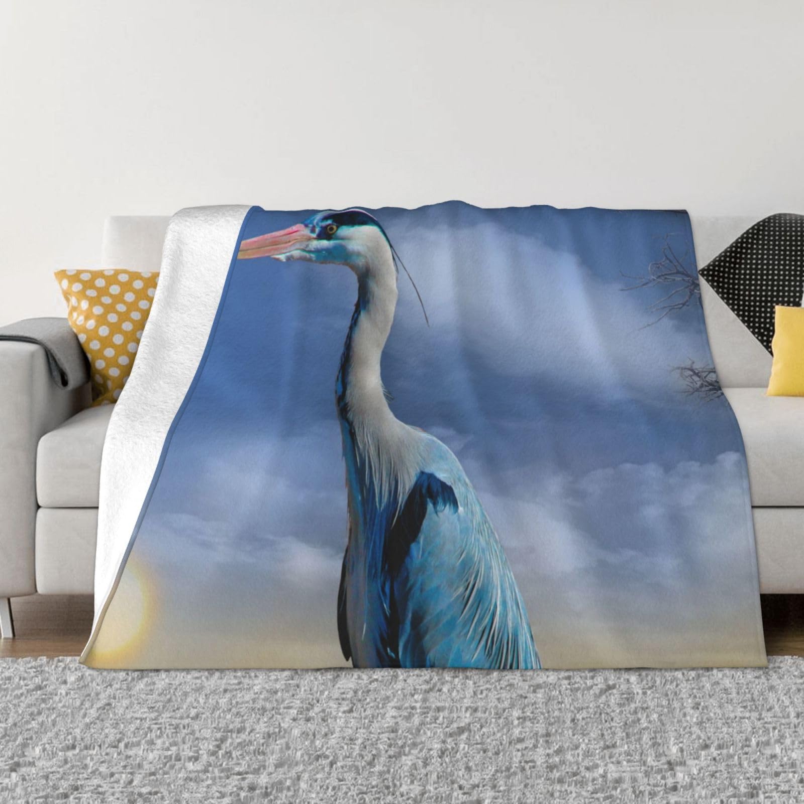 Couverture flanelle polaire contre le froid legere et chaude pour canape