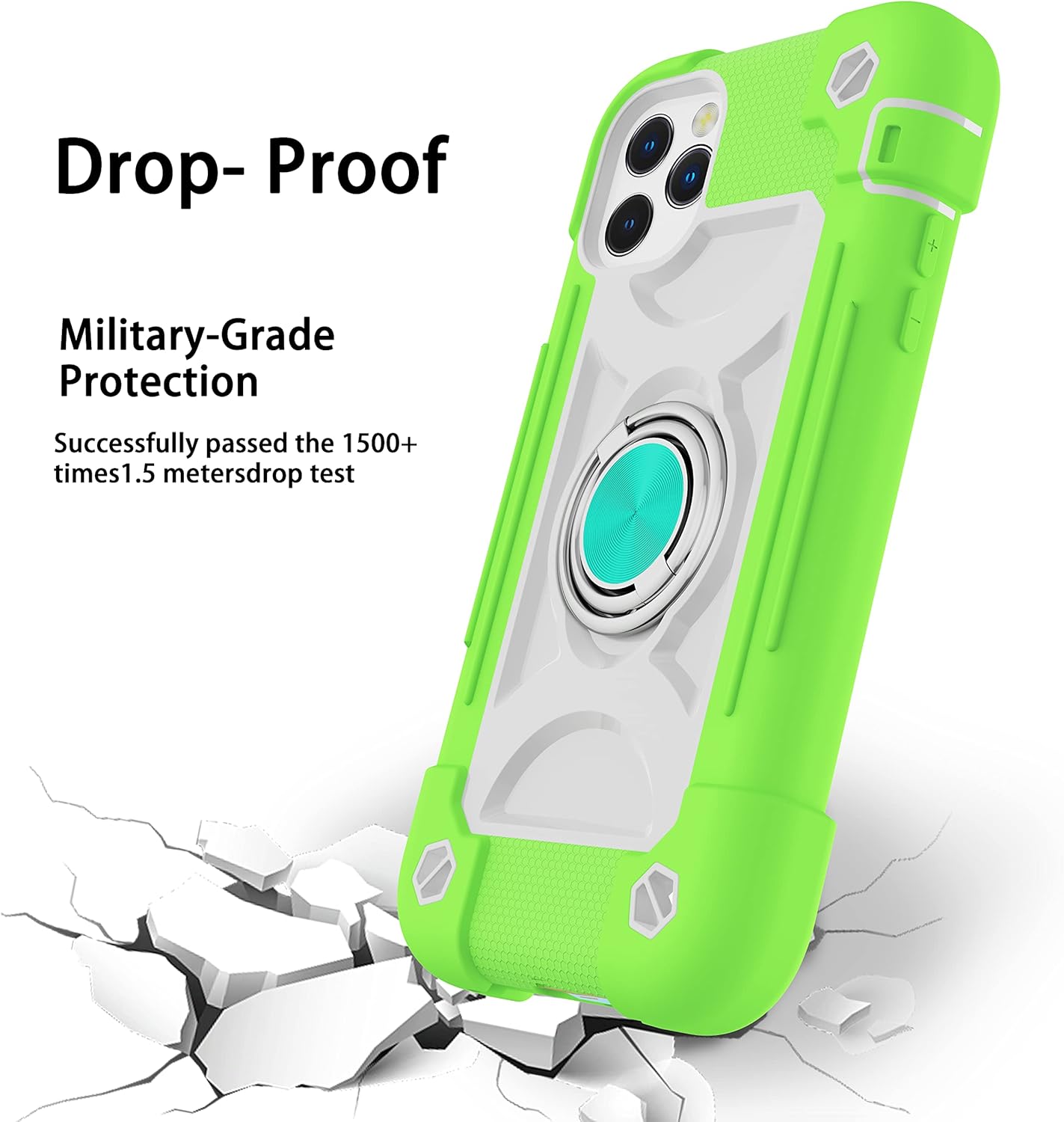 MARKILL Compatible with iPhone 12 Pro Max Case 6.7 Inch with Ring Stand, Military Grade Drop Protection Full Body Rugged Heavy Duty Protective Cover for iPhone 12 Pro Max.