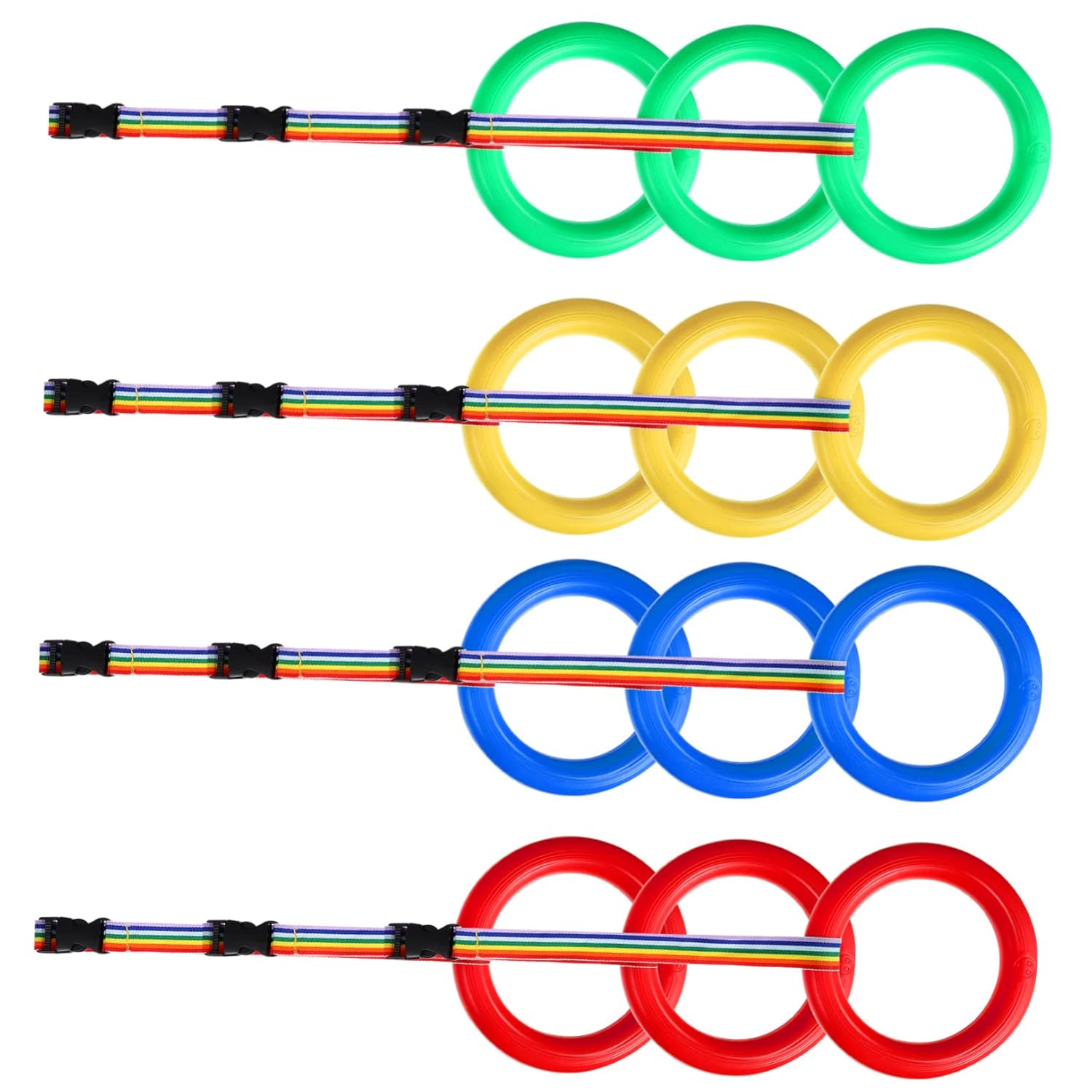 Kid's Traction Rope Set 12 Pcs Leash Handles for Toddlers Wrist Leashes for Preschoolers Safety Harness for Kids