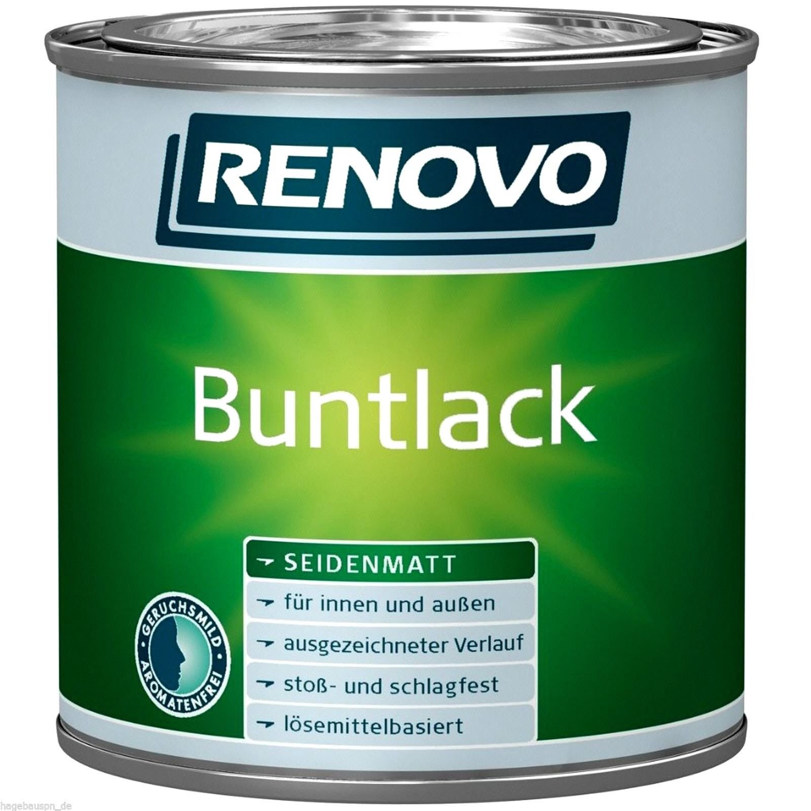 5 Liter RENOVO Buntlack seidenmatt ALTWEISS lmh