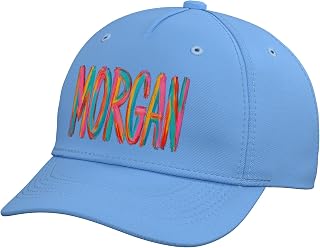 Morgan First Name Colorful Brushstroke Letters Adjustable Baseball Hat