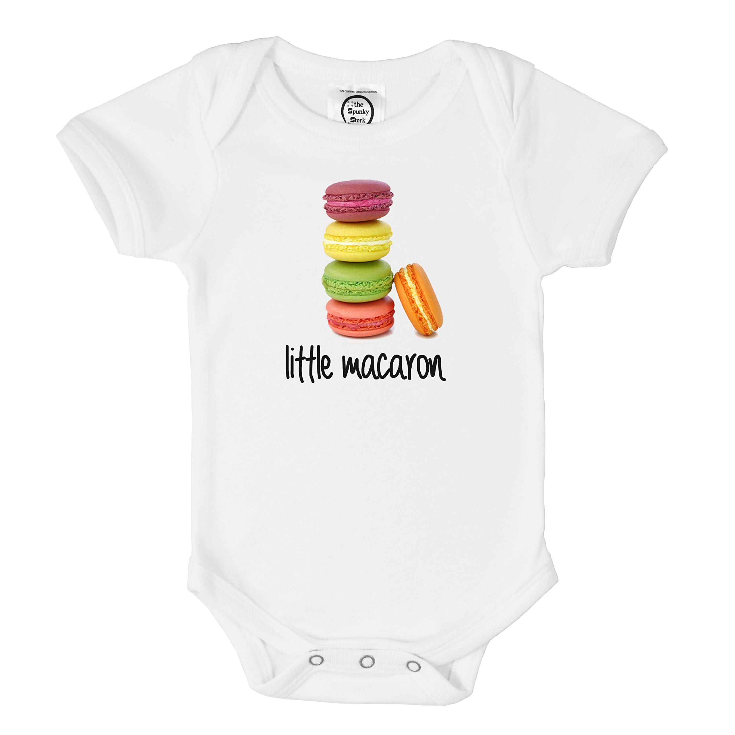 The Spunky Stork Baby Little Macaron French Organic Newborn Girl Bodysuit