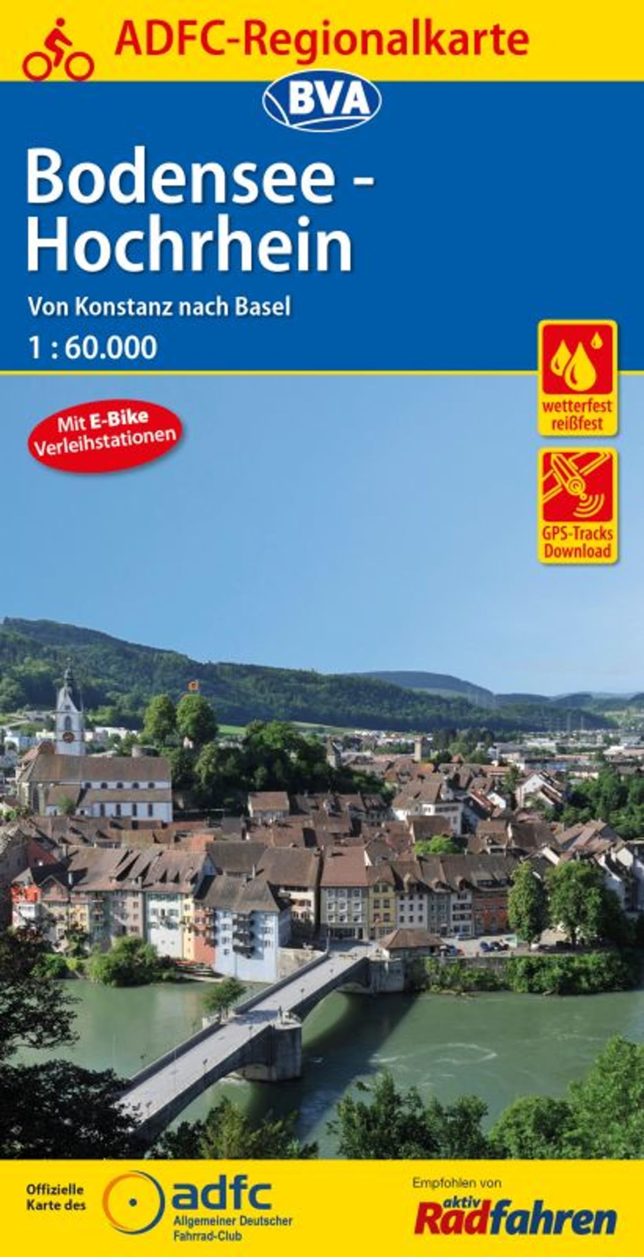 Bodensee - Hochrhein GPS wp cycling map (Regionalkarte)