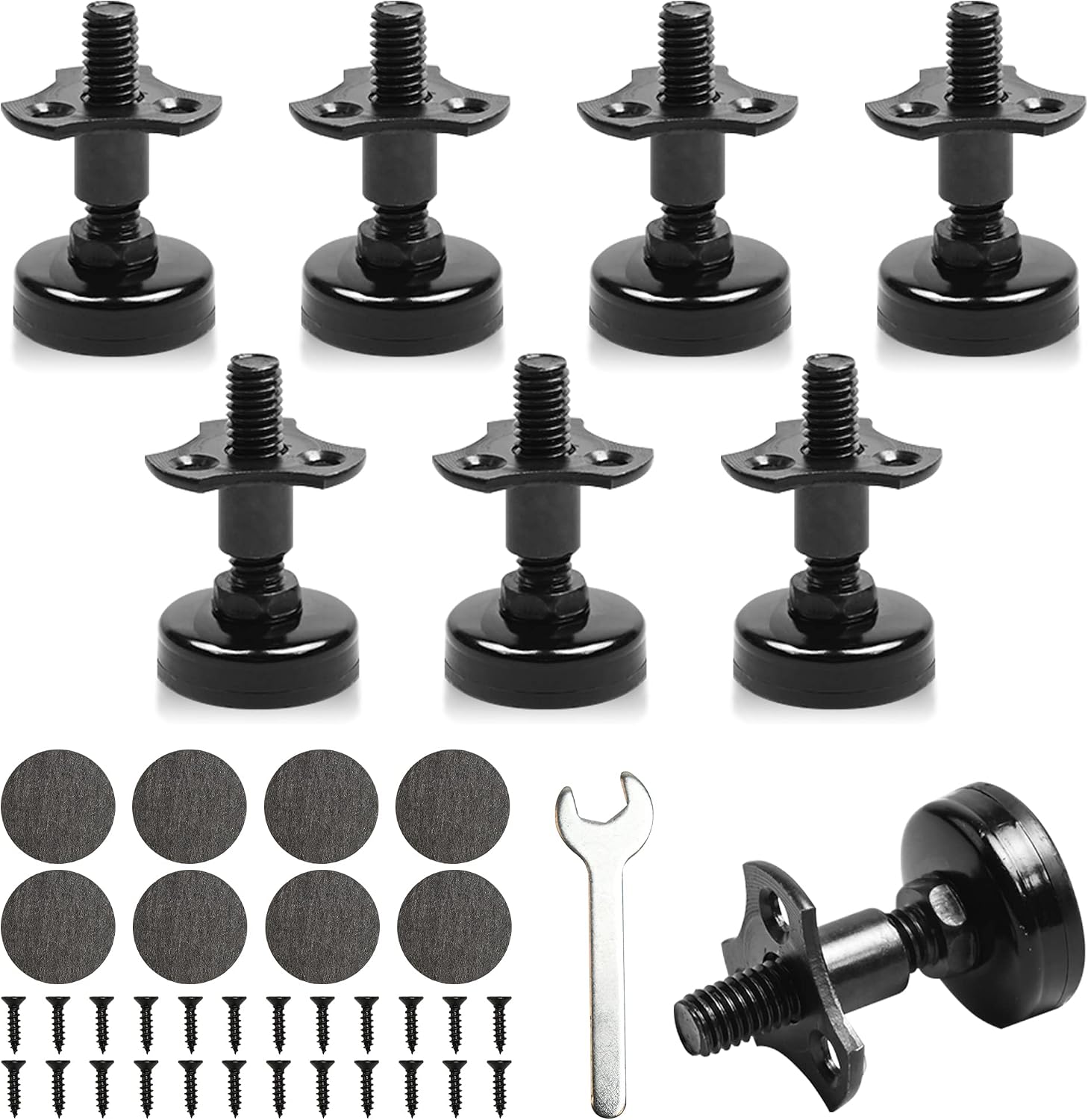 Gtouse 8 Pack Adjustable Leveling Feet Furniture Levelers