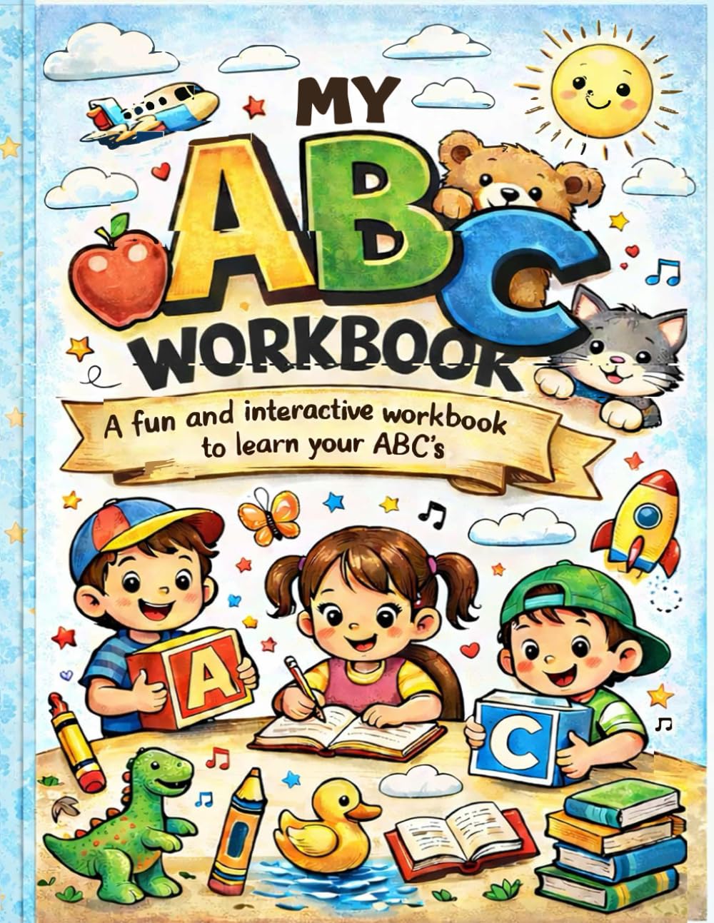 My ABC Workbook: Trace, Spell, Color, and Highlight Letters A–Z