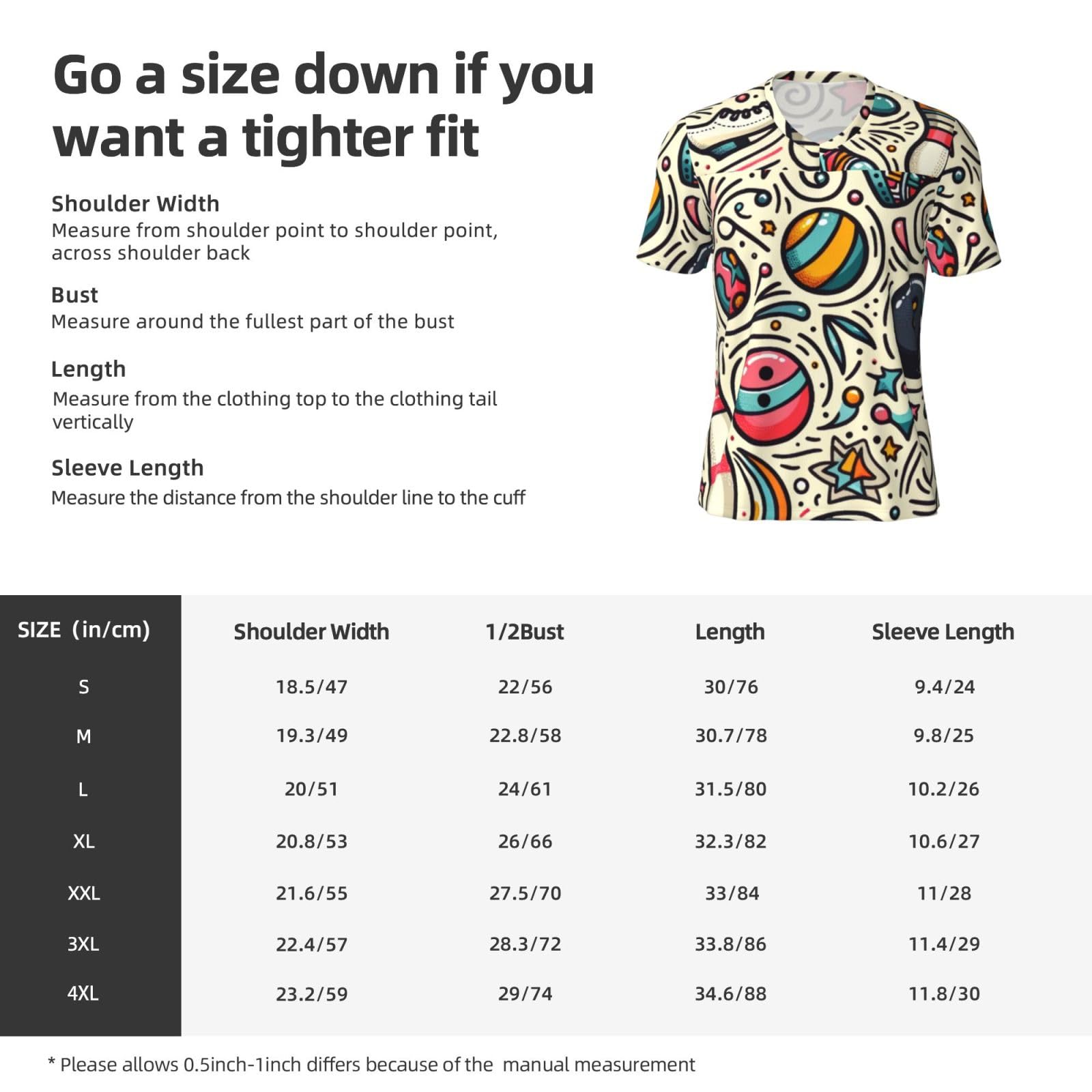 Stylish Athletic Sports Jersey Bowling-Doodles-Bowl Men's Rugby Jersey Small Black