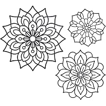 OYEFLY 3 Pieces Metal Flowers Wall Decoration,Flower Art Wall Decor Farmhouse Wall Decor Black style2