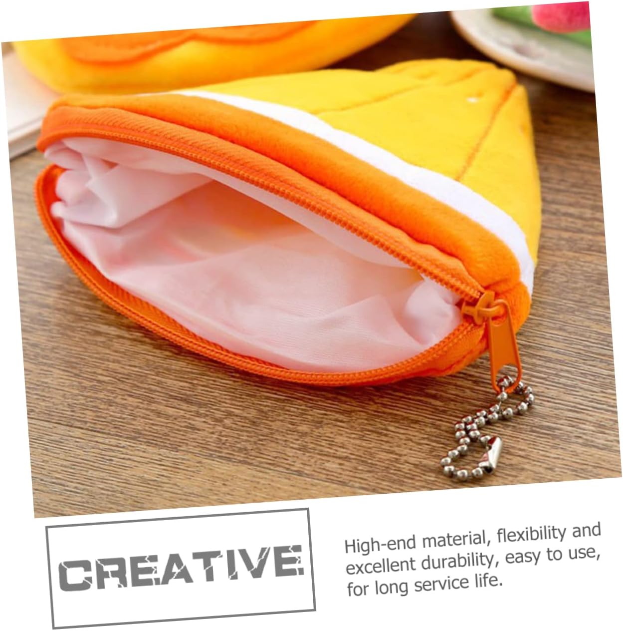 BESTOYARD 4Pcs Cute Cartoon Fruit Coin Purse Set - Portable Plush Wallet for Coins Keys and Credit Cards Ideal for Kids and Daily Use