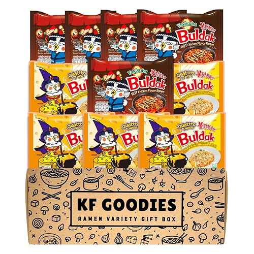 Miniatura 6 de Samyang Buldak - Sopa de fideos coreanos, salteados, de pollo picante (10, carbonara y Jjajang)