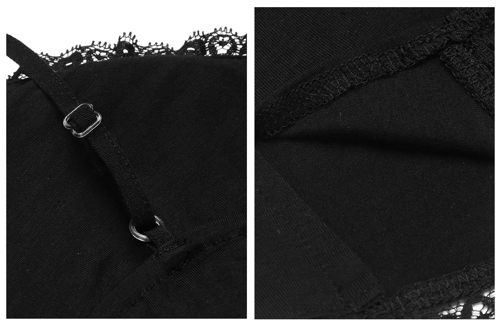 Femmes V-Neck Sexy Vêtements De Nuit Dentelle Chemise Chemise De Nuit Plein Glissement Babydoll Vêtements De Nuit