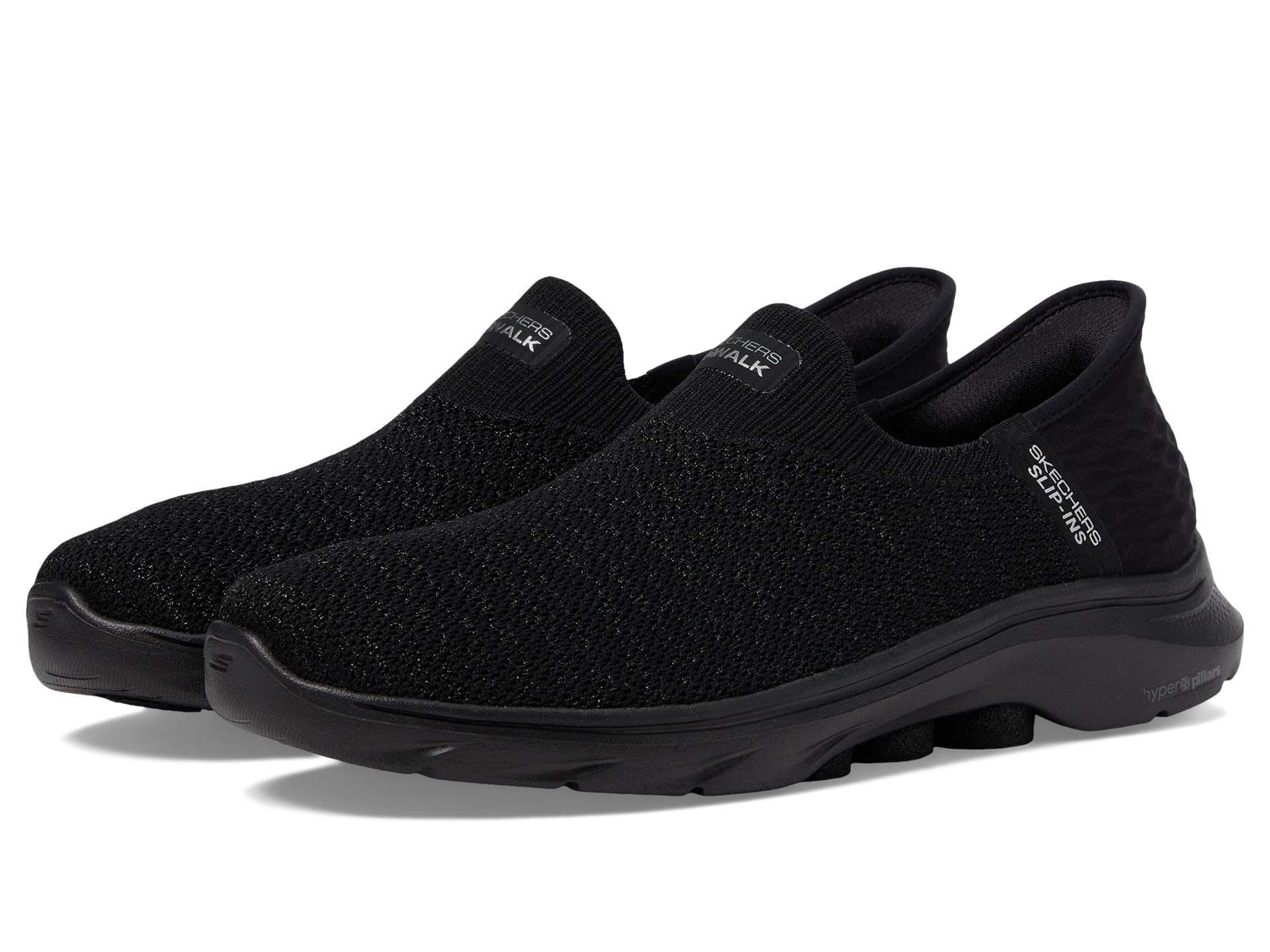 Women's Go Walk 7 Springtime Hands Free Slip-Ins Sneaker, Black, 9.5 Wide-image-37