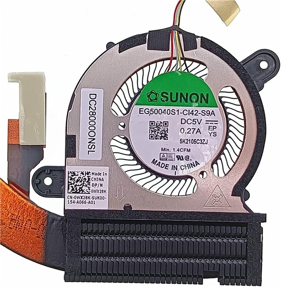 Fan for Dell XPS 13 9300 CPU Fan & Heatsink 0G4WF7 G4WF7
