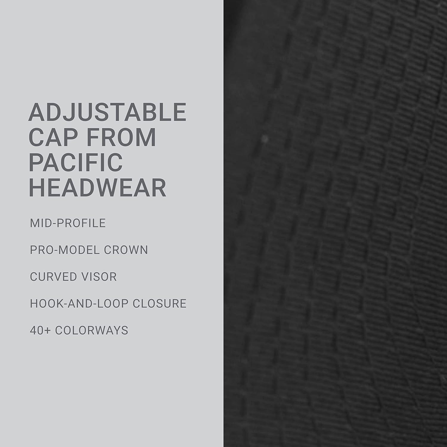 Pacific Headwear Cotton-Poly Hook-and-Loop Adjustable Cap - Image 6