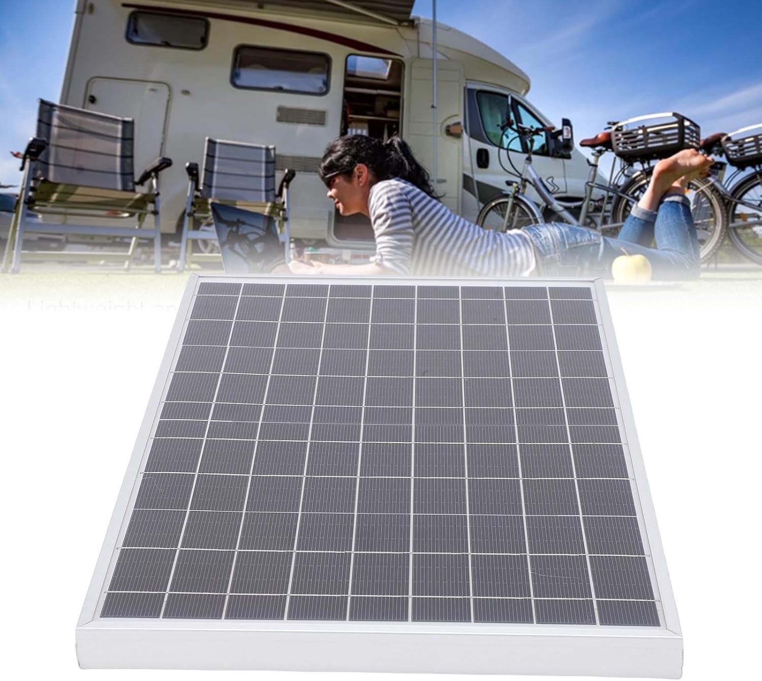 Solar Panel Controller Kit, ABS Portable Solar Charger with 100A Fast Charging Controller for Car Battery Charging Camping Hiking